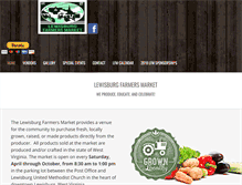 Tablet Screenshot of lewisburgfarmersmarket.com